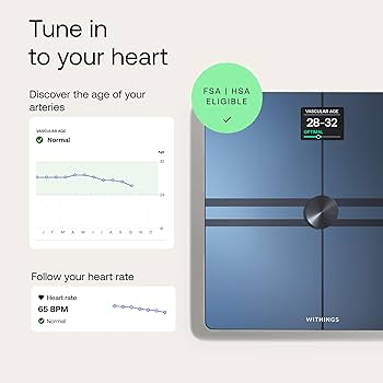 Withing   Body Comp  Wi-Fi Scale  ほぼ新品 Amazon.com: WITHINGS Body Smart - Accurate Scale for Body